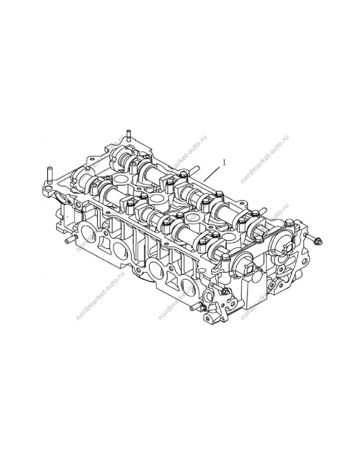 Схема: Головка блока цилиндров и клапаны, Geely Atlas
