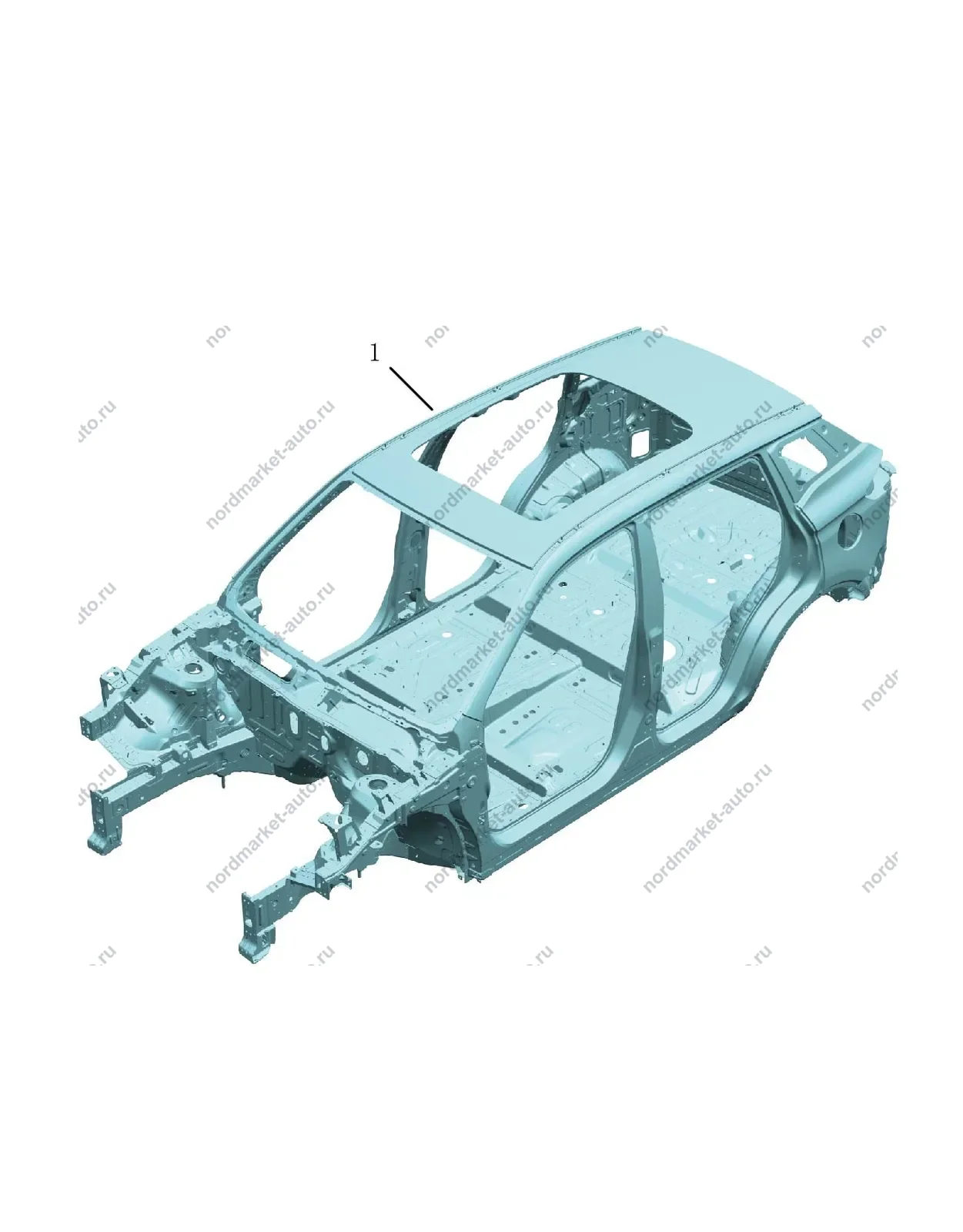 Схема: Кузов в сборе, Geely Atlas