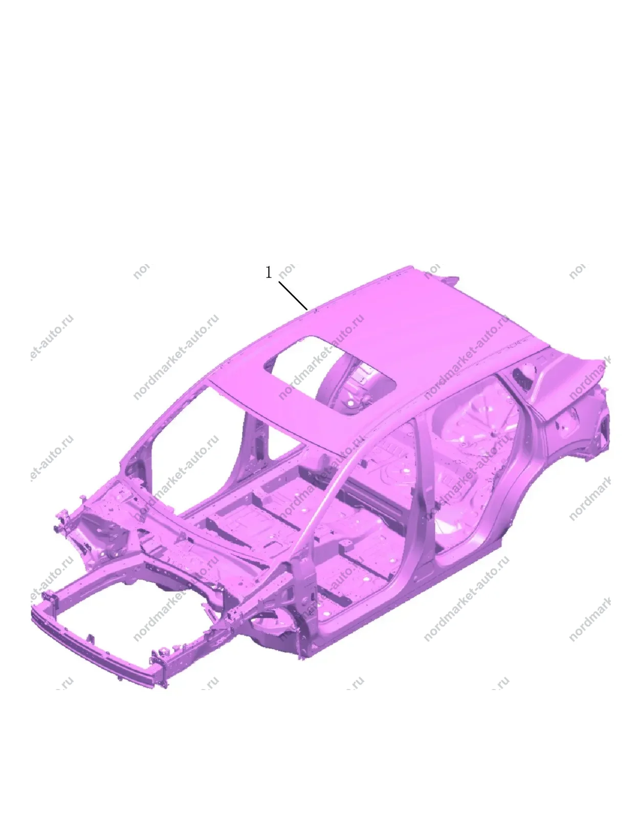 Схема: Кузов в сборе, Geely Coolray