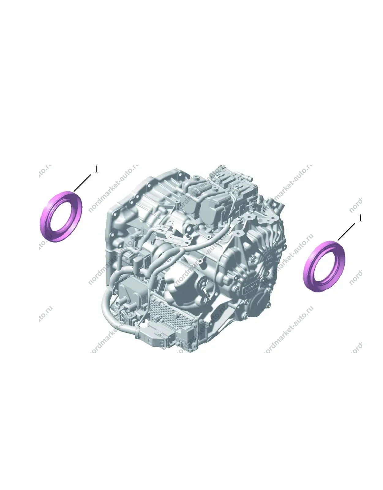 Схема: Дифференциал АКПП, Geely Coolray