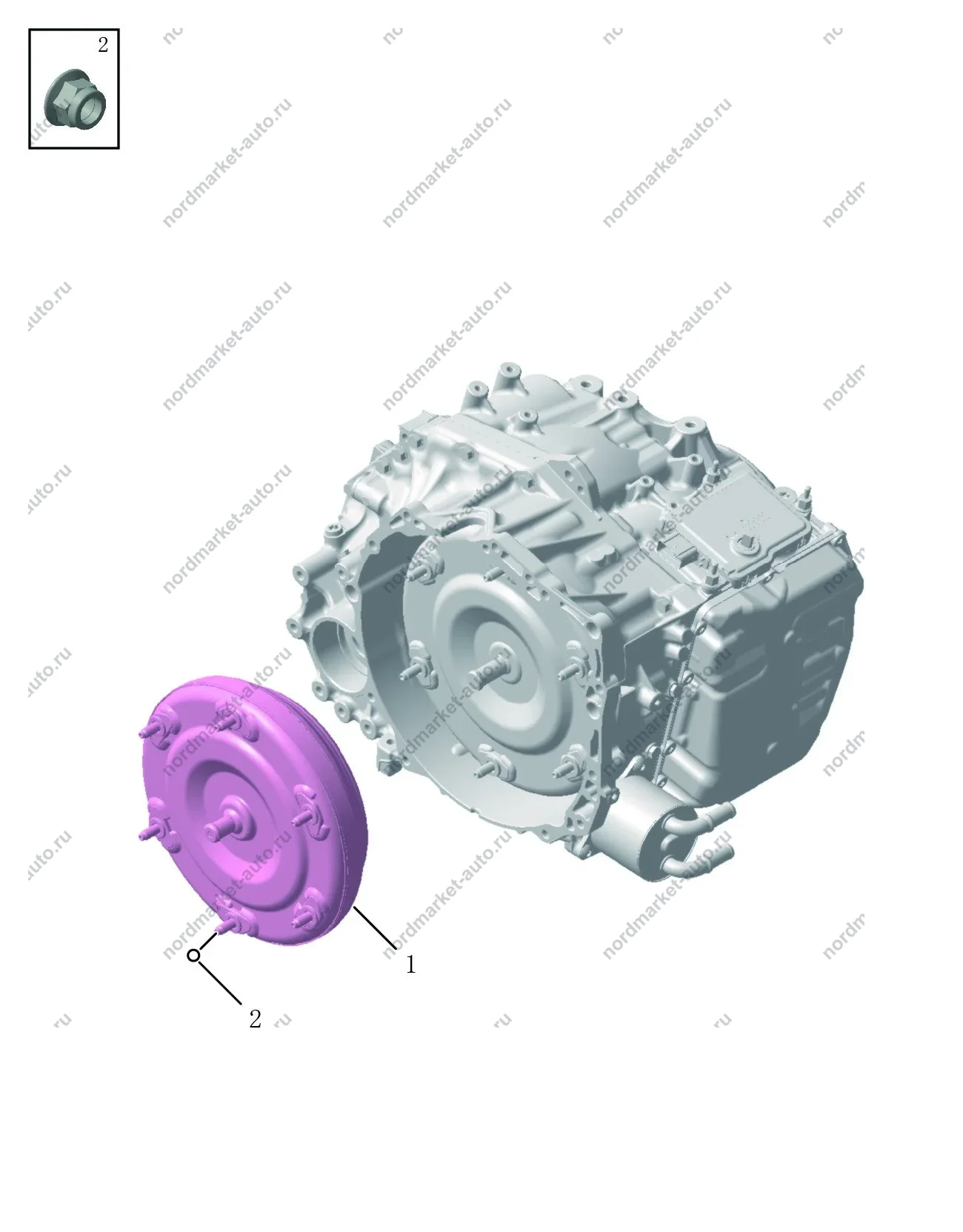 Схема: Гидротрансформатор, Geely Tugella
